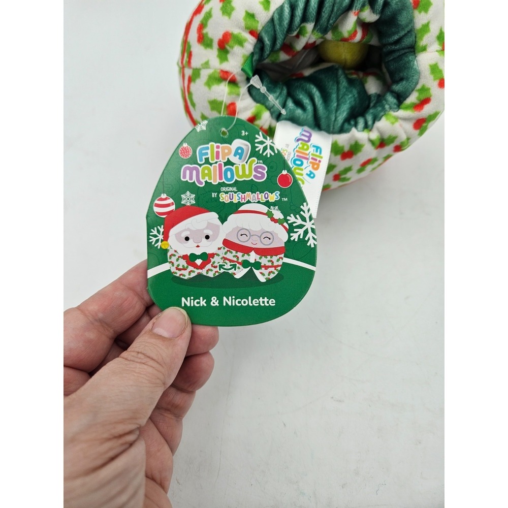 Squishmallows FlipAMallows Christmas Santa Mrs Claus Plush 5" NWT - Picture 6 of 6